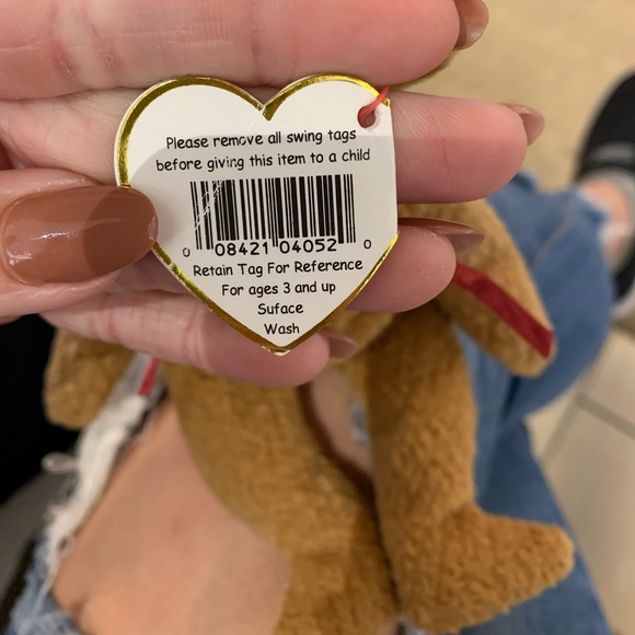 Rare Ty "Curly" Beanie Baby with multiple errors - Picture 8 of 8